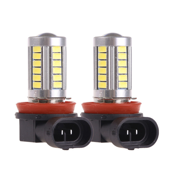 2Pcs Car H11 Led Fog Lights Headlight Bulbs White 12V 8W SMD5630 6000K DRL Driving Light Daytime Running Light