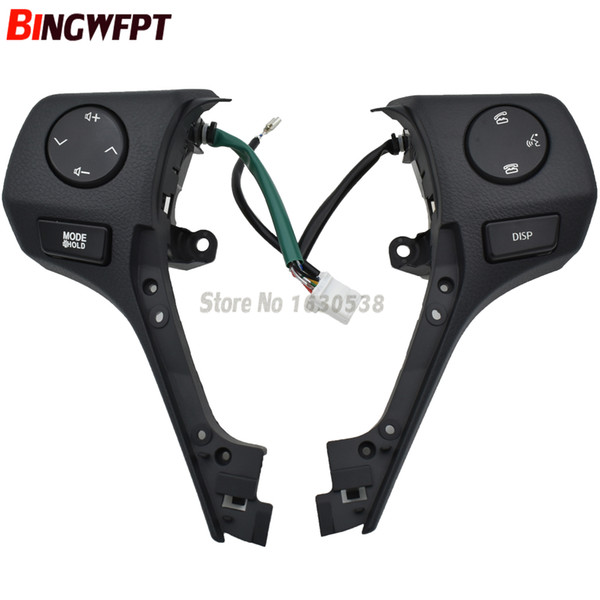 New Buttons Bluetooth Phone Steering Wheel Audio Control Button 84250-02560 For TOYOTA Corolla RAV4 2014 2015