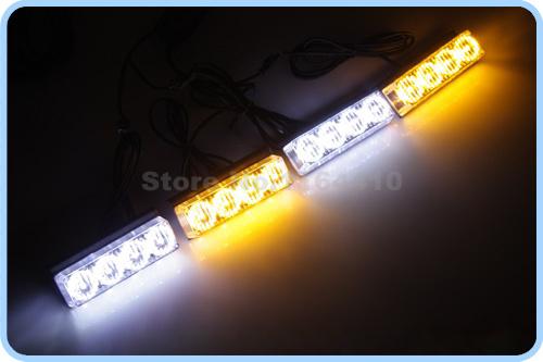 8 Flashing Modes 4*4 16 LED 16Led Car Emergency Flash Warn Strobe Recovery Grill Lamp Beacon 4x4 4 led