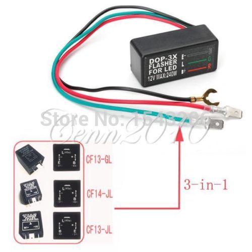 Universal 3 Pin Motorcycle 12V LED Turn Signal Light Flasher Blinker Relay small order no tracking