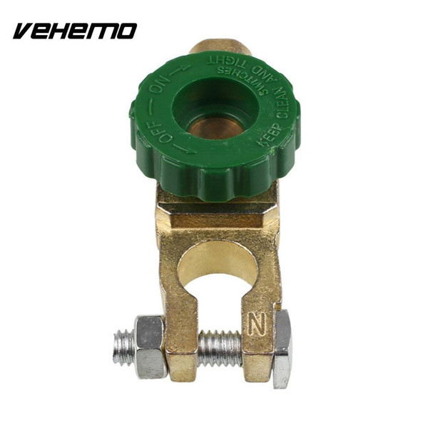 Vehemo Car Motorcycle Battery Terminal Link Quick Cut-off Switch Rotary Disconnect Isolator Car Truck Auto Vehicle Parts