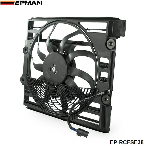 EPMAN -Replacement AC Radiator Condenser Cooling Fan Assembly For BMW E38 7 Series 96-98 64548380774 EP-RCFSE38