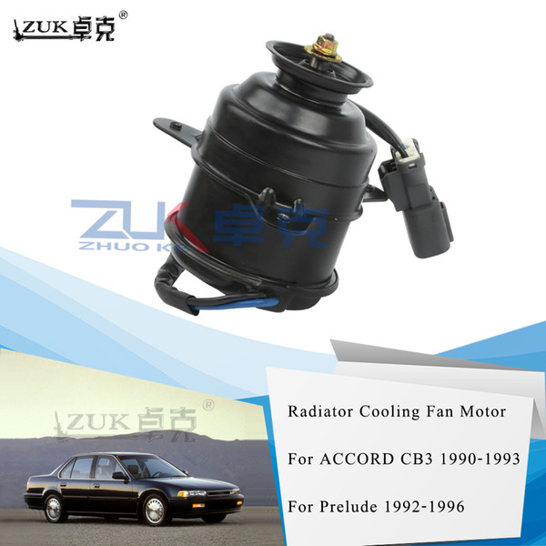 ZUK Radiator Cooling Fan Motor For HONDA ACCORD CB3 2.0L 1990 1991 1992 1993 Prelude 1992 1993 1994 1995 1996 OEM:19030-PT0-004