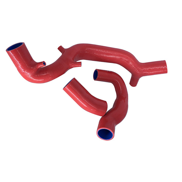 Turbo Intake Hose For Benz SMART 1000 smart 451 1.0T Silicone Radiator Hose Kits(3Pcs) Red/Blue/Black