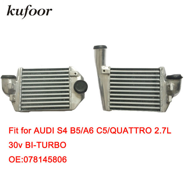 Aluminum Intercooler fit for S4/B5/A6 C5/Quattro 2.7L 30V BI-Turbo OEM:078145806