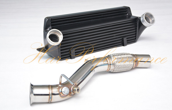 Exhaust Downpipe+ Intercooler for BMW DPF E90 E91 E92 E93 120D 123D 320D E Series N47 2.0 diesel 2006-2011