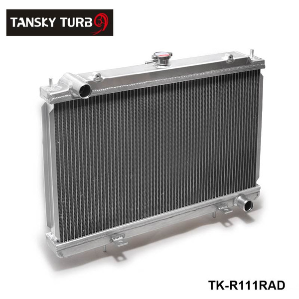 TANSKY-Manual Racing Aluminum Radiator Fit For Nissan Silvia S14 S15 SR20DET 240SX 200SX 2 Row 50MM TK-R111RAD