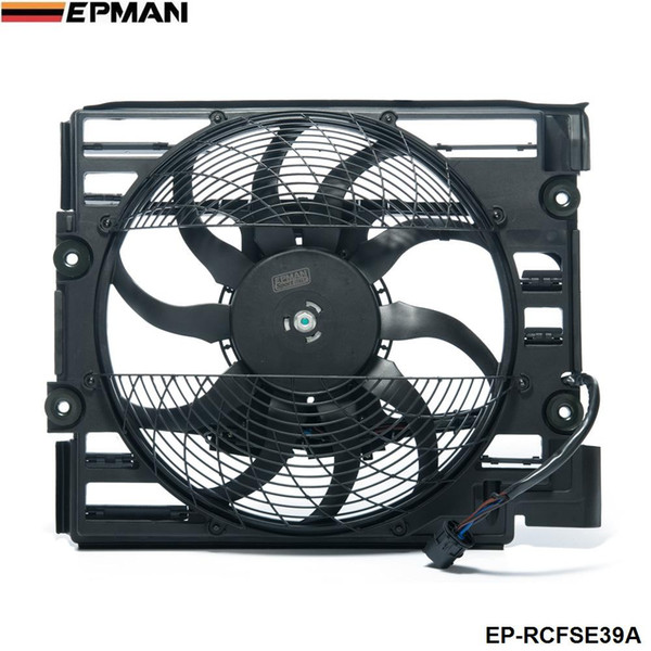 EPMAN -AC A/C Radiator Condenser Cooling Fan Assembly For BMW E39 528i 540i M5 1995-1998 EP-RCFSE39A