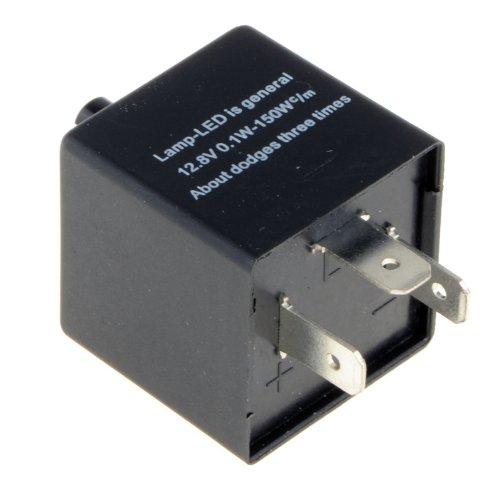 ZOOKOTO hot sale Electronic LED Flasher Relay 3 Pin 12V Motorcycle Turn Singal Adjustable Flasher 0.1W-150W c/m