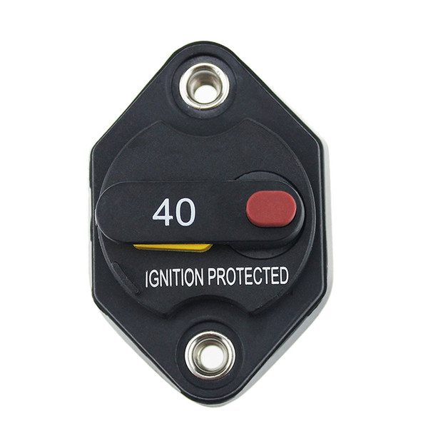 Circuit breaker,Auto car fuse holder 40 Amp Circuit Breaker Trolling with Manual Reset, 12V- 48V DC, Waterproof