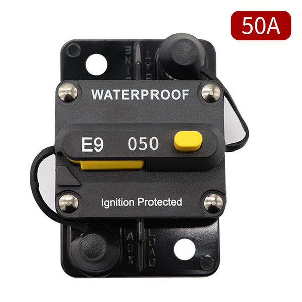 RV yacht SUV electric vehicle manual circuit breaker 50A current overload protecto reset switch control current