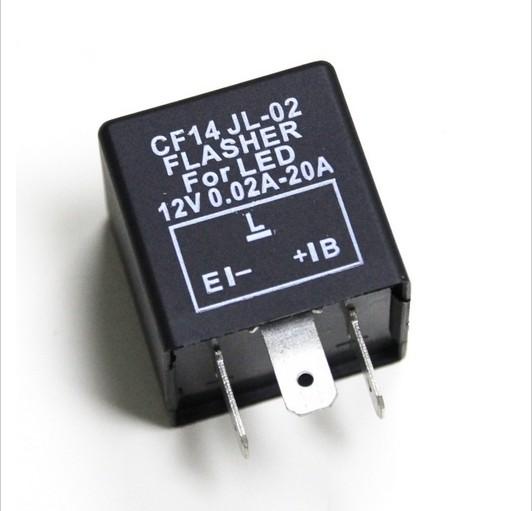 12V CF14 frequency Adjustable flashing LED Flasher Relay to prevent turning car and motorcycle LED lights flash relay Universal