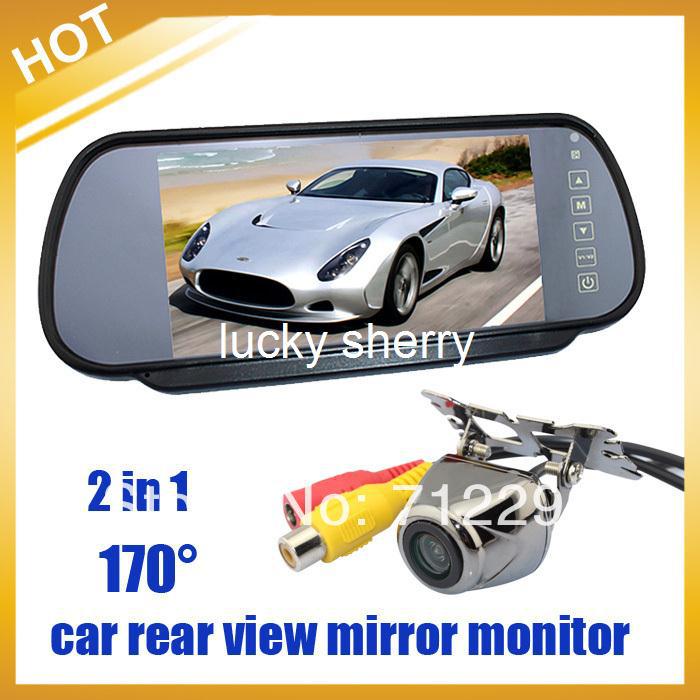 Free shipping , Safety Car Rear View Kit HD 170 degree Night vision Camera+7