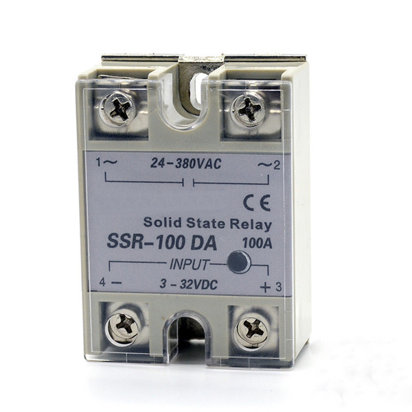 SSR-100A Single phase AC solid state relay solid state voltage regulator DC control AC Zero voltage turn-on