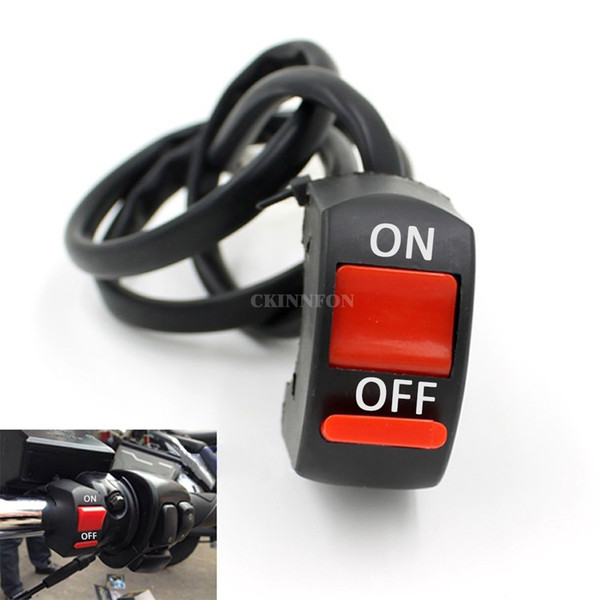 DHL 100PCS Motorcycle ATV Bike Handlebar On OFF Kill Switch Hazard Fog Spot Light Accident