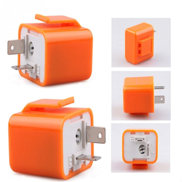 High quality 2-Pin Speed Adjustable LED SMD Flasher Relay Fix Motorcycle Turn Signal Hyper Automatic protection waterproof Relay