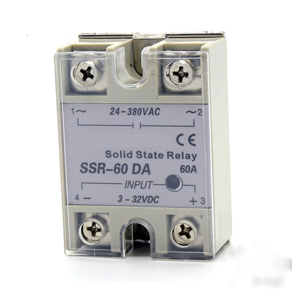 SSR-60A Single phase AC solid state relay solid state voltage regulator DC control AC Zero voltage turn-on