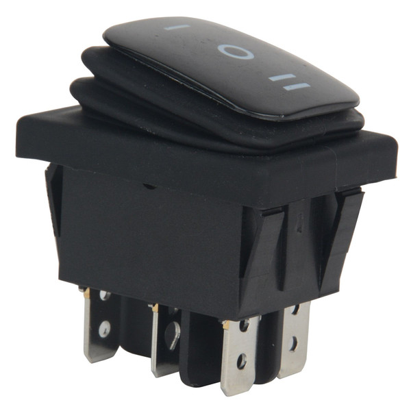 High Quality 1pc 12V 12A Car Boat ON-OFF-ON SPST Blue 6 Pin Rocker Toggle Switch 3 Position Plastic Metal Switches Waterproof