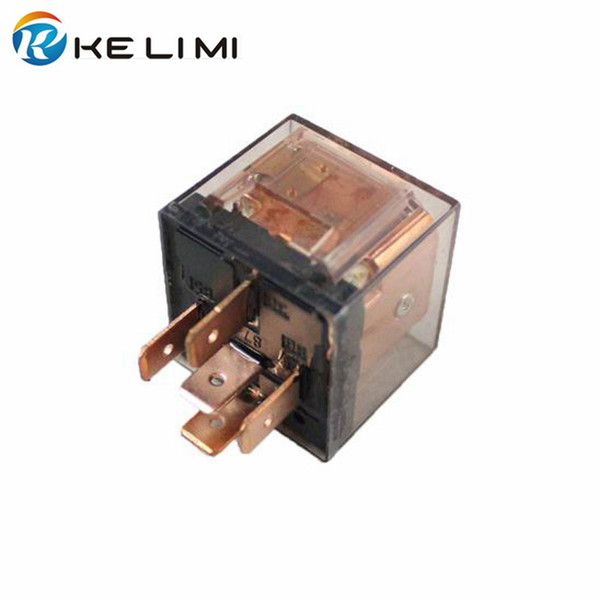 Automobile Car Truck DC 12V 24V Volt coil 80A AMP Transparent SPDT Relay 5 pins 5-pin Heavy-duty impact moulded Relays