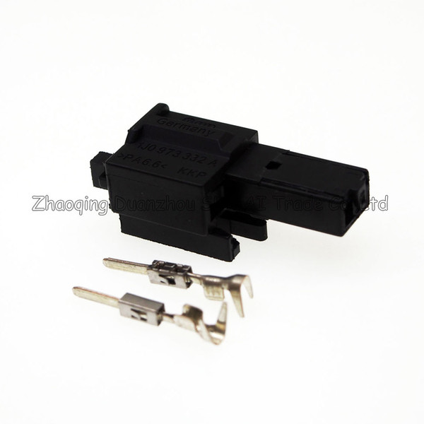 2Pin Good quality male Auto connector,Car microphone plug,Auto door plug for VW,Audi car ect.1J0 973 332 A