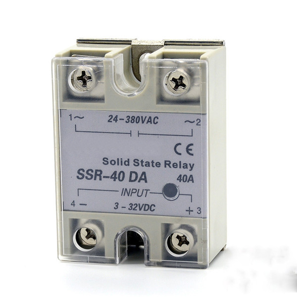 SSR-40A Single phase AC solid state relay solid state voltage regulator DC control AC Zero voltage turn-on