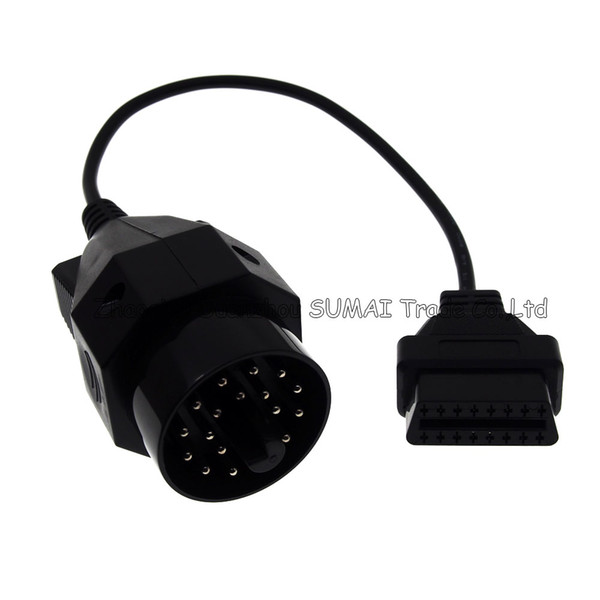 Good quality 20 Pin to obd2 16 Pin cable connector,OBD2 conversion plug for BMW etc.car,automobile diagnosis