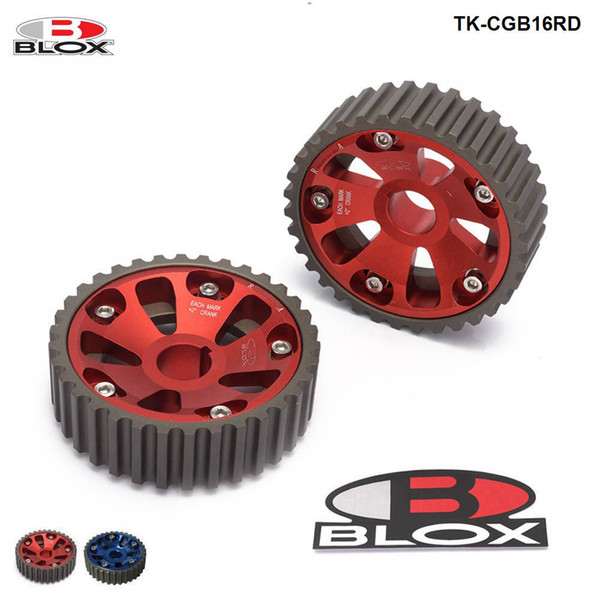 Tansky BLOX Adjustable Cam Gears Alloy Timing Gear FOR DOHC B16A B16B for HONDA CIVIC (BLUE,RED) TK-CGB16