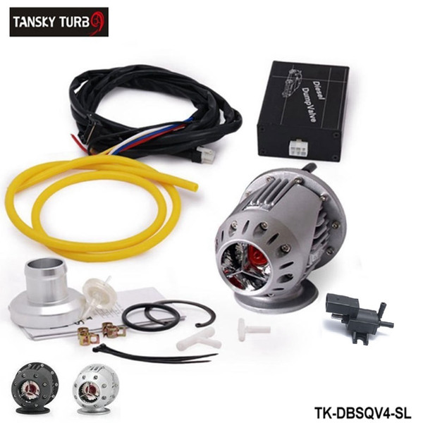 Tansky -- ElectrIcal Diesel SSQV4 SQV4 Blow Off Valve/Diesel Dump Valve/Diesel BOV SQV KIT (Silver Black) TK-DBSQV4