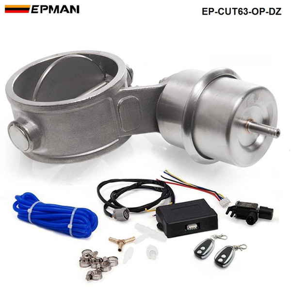 2.5'' 63mm Open NEW style Vacuum Exhaust Cutout Valve with Wireless Remote Controller Set EP-CUT63-OP-DZ