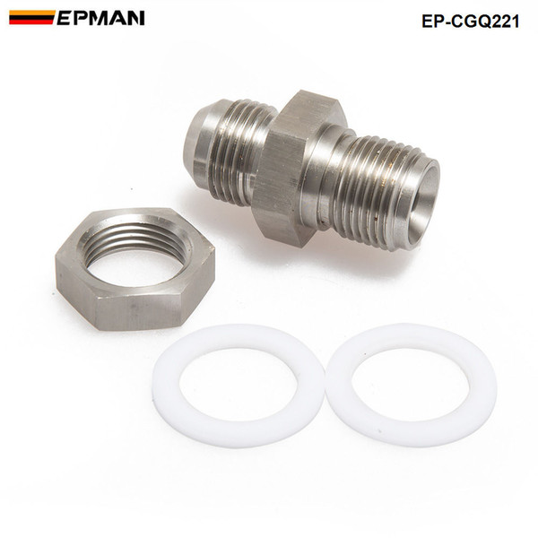 EPMAN - Car Universal DIY Turbo Oil Pan Return / Drain Plug Adapter Fitting to 10AN AN10 Weldable EP-CGQ221