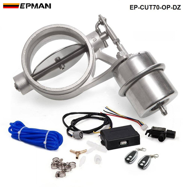 EPMAN -NEW 70mm Open NEW style Vacuum Exhaust Cutout Valve with Wireless Remote Controller Set EP-CUT70-OP-DZ