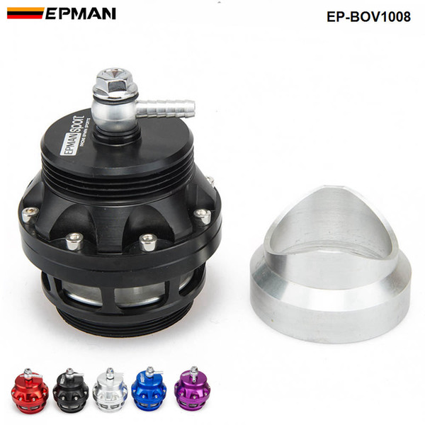 EPMAN-- Univeral 50mm Blow off valve universal BOV Turbo Adapter with aluminum flange for BMW For VW For AUDI Exhaust/Radiator EP-BOV1008