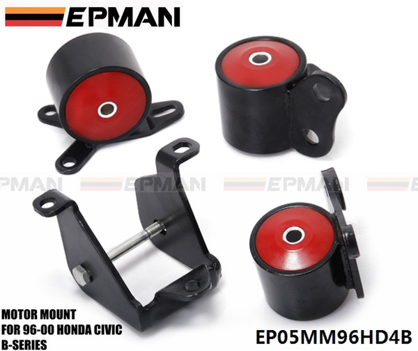 FOR 96-00 HONDA CIVIC EK SI DX LX EX SOLID MOTOR MOUNT B16 B18 B-SERIES ENGINE SWAP ( More than one vehicle) EPMAN EP05MM96HD4B