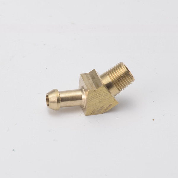 Free-post Wholesale s -45 Degree Turbo Compressor Brass Boost Nipple Garrett T2 T25 T3 Turbo 1/8