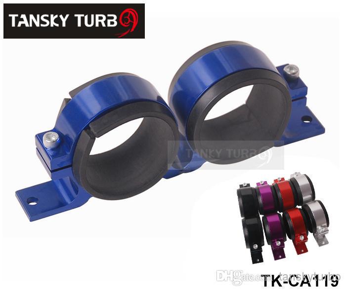 Tansky - Anodised Dual Double &Twin Fuel Pump Brackets fit for Bosch EFI & Aeroflowpumps Blue,Red,Black,Purple,Silver TK-CA119