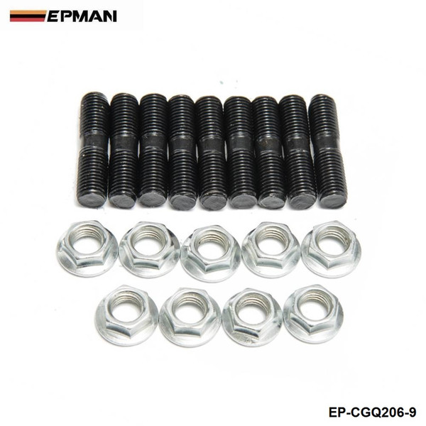 EPMAN -9 x Stud Kit M10x1.25 For Mitsubishi DSM 1G, EVO1~10 Turbos Turbo L:40 mm EP-CGQ207