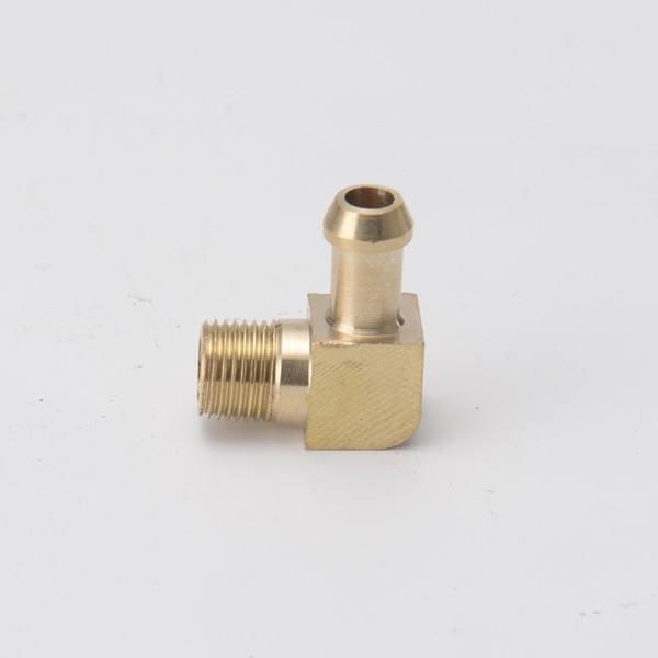 Free-post Wholesale 90 Degree Turbo Compressor Brass Boost Nipple Garrett T2 T25 T3 Turbo 1/8