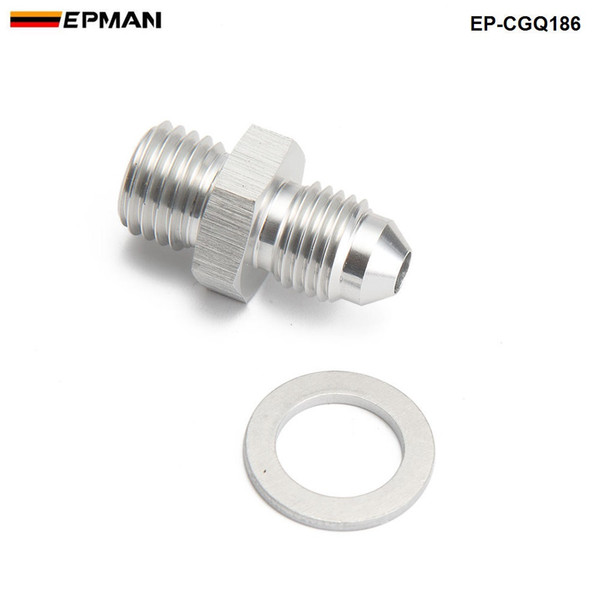 EPMAN-Turbo Oil Feed Adapter kit Straight M12x1.5 mm To 4AN Adapter Fitting with 1.5mm Restrictor EP-CGQ186