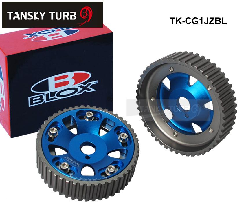 Tansky - Adjustable Cam Gears Pulley Timing Gear for TOYOTA Supra 1JZ 2JZ,TE (Red,Blue) Default Color is Blue TK-CG1JZBL