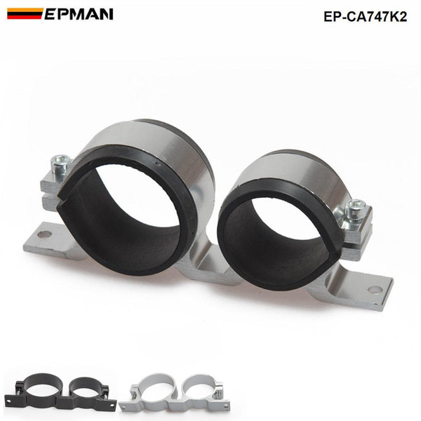 Tansky - Car New Styling Twin Dual Double 044 fuel pump & Filter Mounting Bracket Anodized Aluminum bracket EP-CA747K2