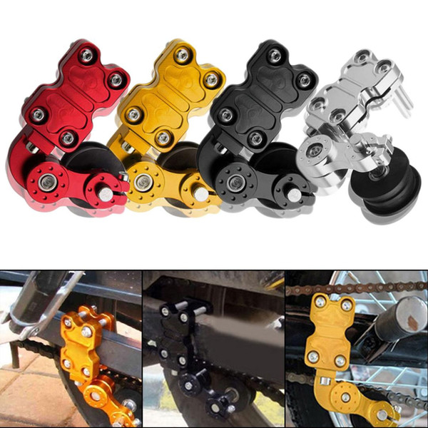 TOSPRA Universal Portable Aluminum Adjuster Chain Tensioner Roller 4 Colors Motorcycle Modified Accessories