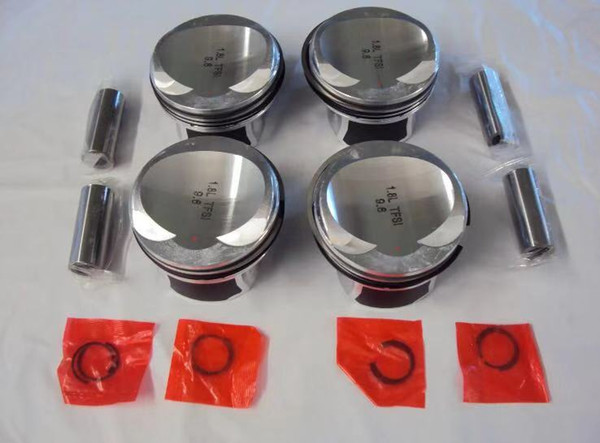 4x PISTON KIT VW AUDI SEAT SKODA 1.8TFSI Kolben 06H107065BK 06H107099AE Ø 82,5 Bolzen Ø 21/23mm