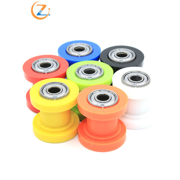 7 Colors 8MM 10MM Guide Sprockets Bearing Roller Pulley Wheel Tensioner Guide For Pit Dirt Bike Motocross ATV CRF CRXR