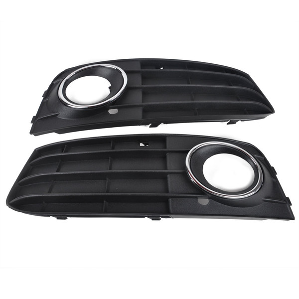 Mayitr 1 Pair Car Fog Light Cover Grill Front Bumper Grille For Audi A4 A4L B8 2009 2010 2011 Left & Right Side