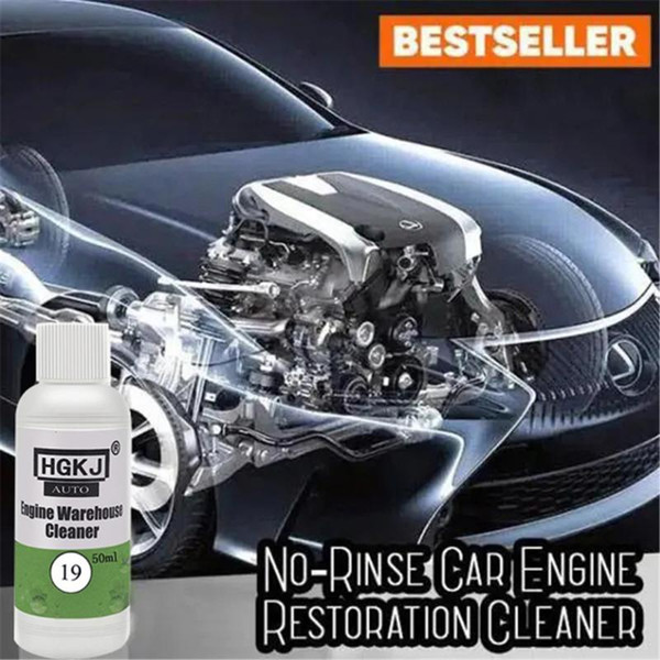 Hgkj-19 20 Ml/50 Ml Car Engine Compartment Cleaner Removes Heavy Oil Car Warehouse Cleaner Cleaning Rinse-free Formula#P45