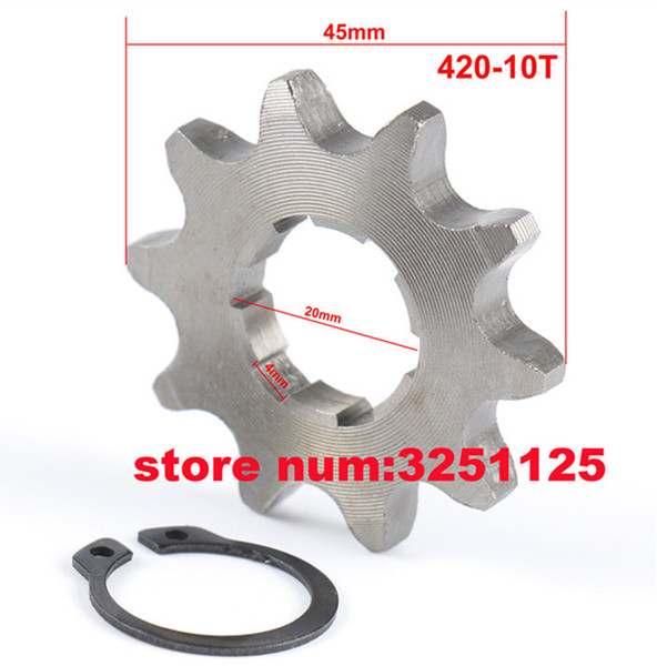 ATV 420 18 Tooth 20mm Front Engine Chain Sprocket Gear For 50cc - 160cc Chinese 4 Wheeler Quad Pit Dirt Monkey Bike Motorcycle