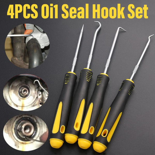 4Pcs Stable and Durable Car Hook Oil Seal O-Ring Seal Hook Remover Pick Set Tools Suitable For Auto Repair