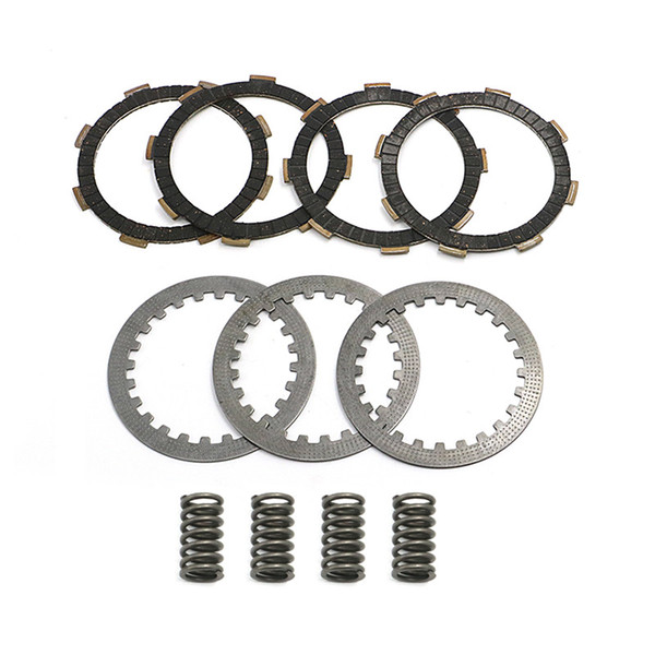 Motorcycle Clutch Friction and Steel Plates Kit set w/ HD Springs for CRF100 XR100 XR80 CRF80 Direct OEM replacement