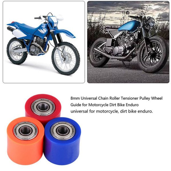 Motorcycle Accessories Roller Tensioner Pulley 8mm Chain Roller Tensioner Pulley Wheel Guide For Motorcycle