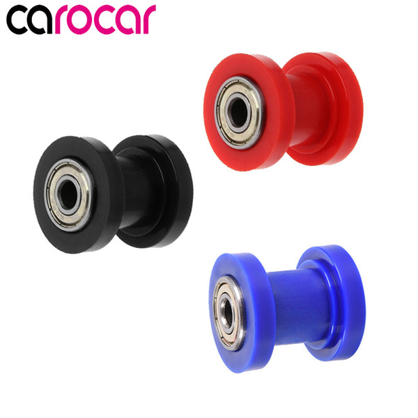 Carocar 8mm 10mm Drive Chain Roller Slider Tensioner Wheel Guide Pit Dirt For Mini Bike Moto Atv M8 M10